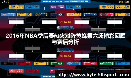 2016年NBA季后赛热火对阵黄蜂第六场精彩回顾与赛后分析